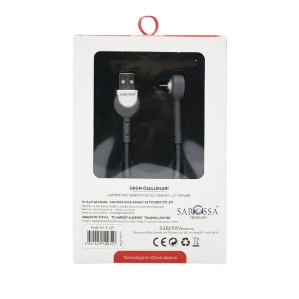 S-429 Telefon Tutuculu Micro Usb Kablo