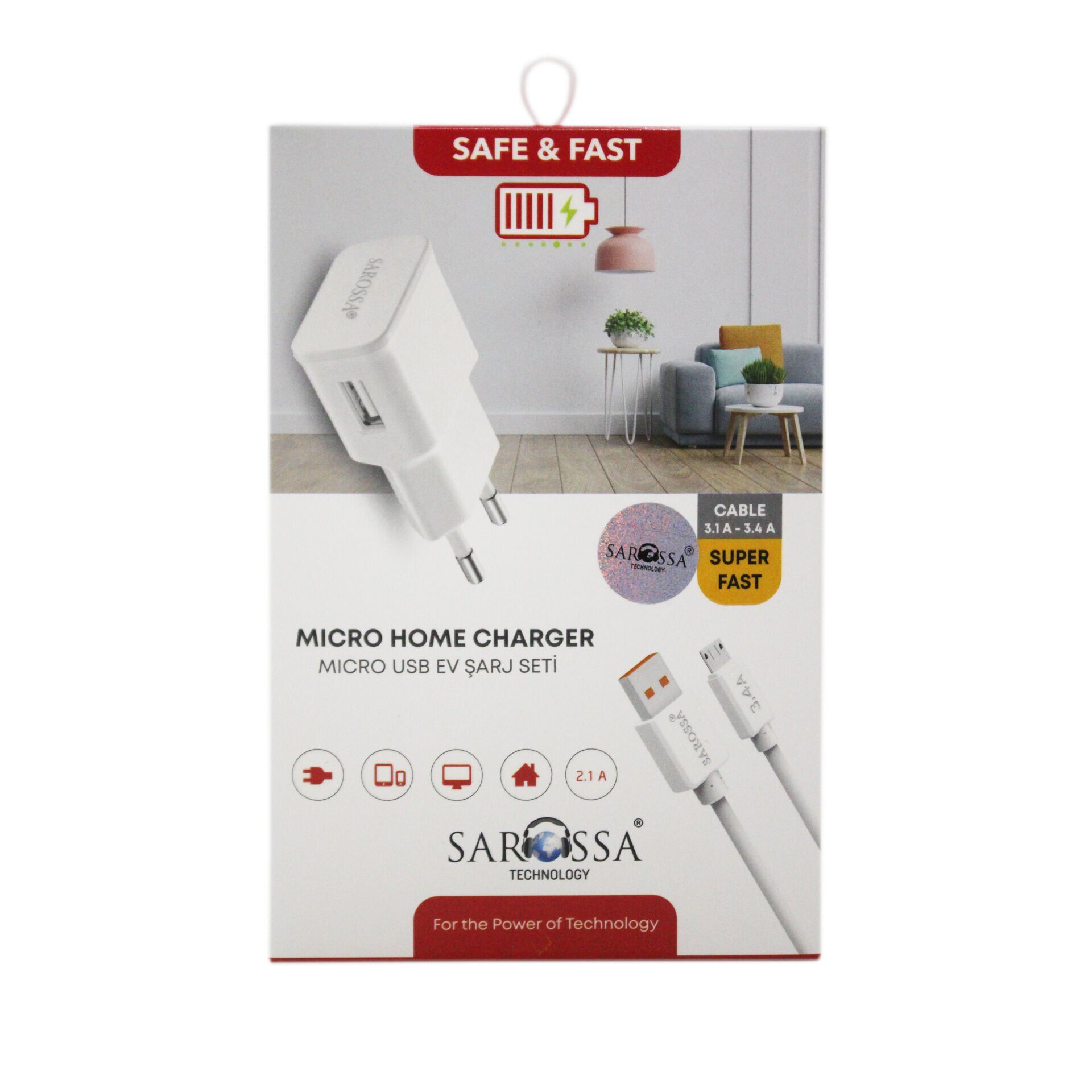 S448 Micro Usb Ev Şarj Aleti