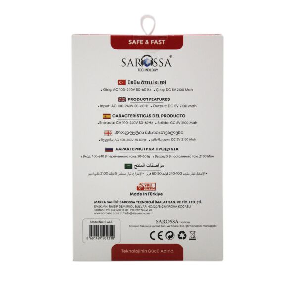 S448 Micro Usb Ev Şarj Aleti