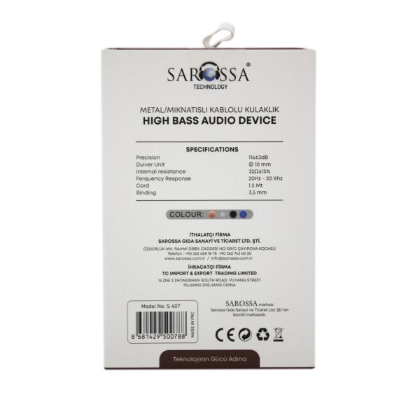 S407 Siyah Mıknatıslı Metal Kulaklık