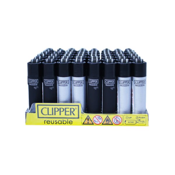 Clipper Micro Pocket Black Silver 48'li