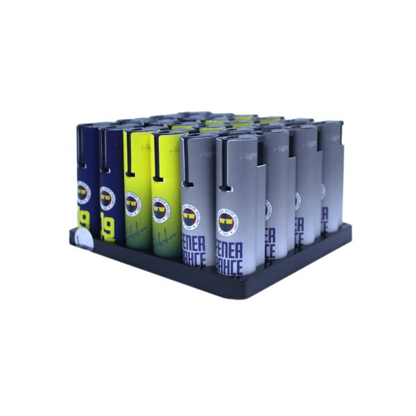 i-Lighter Metal Kılıf Rezistanslı Desenli 24'lü