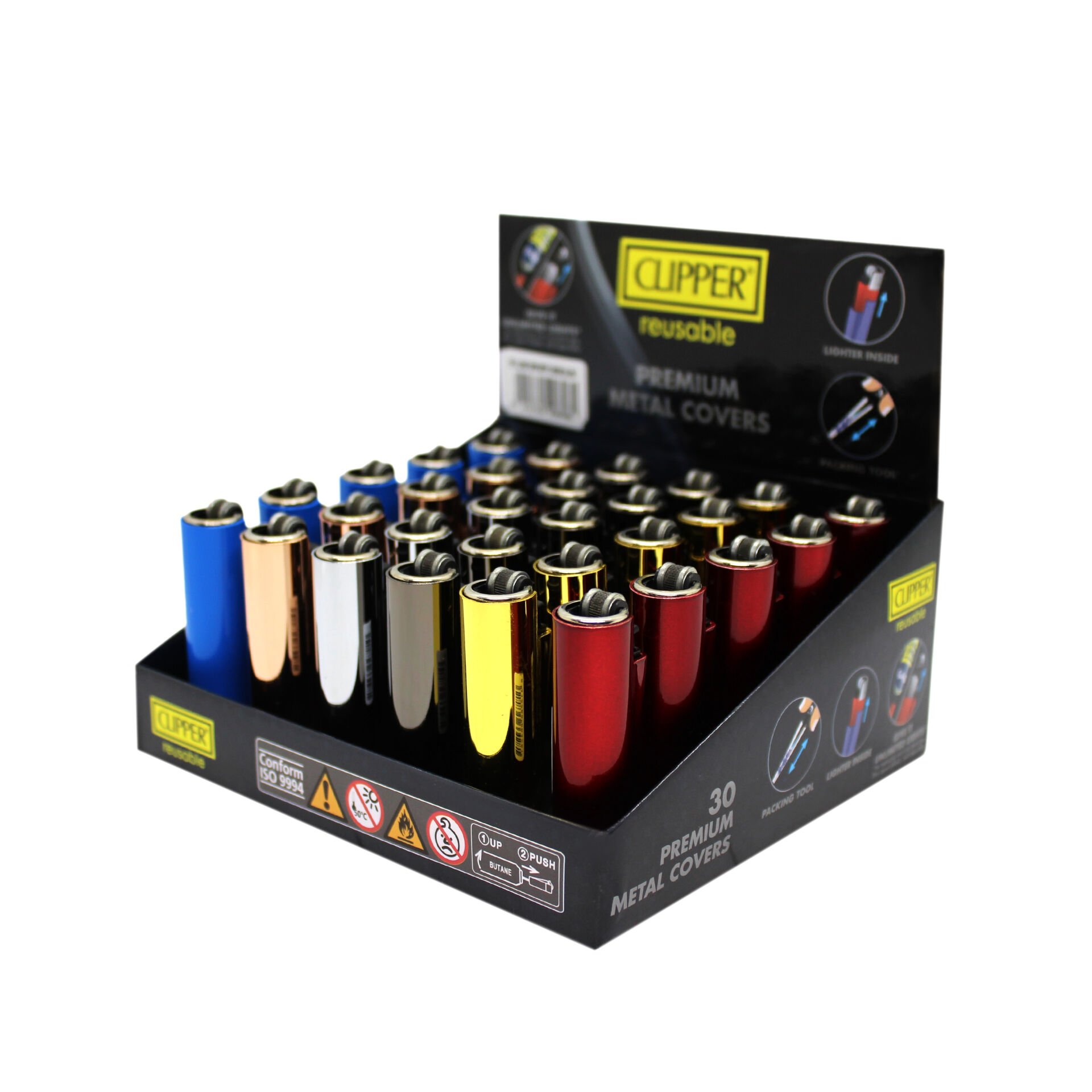 Clipper Metal Kılıf 30\'lu Renkli