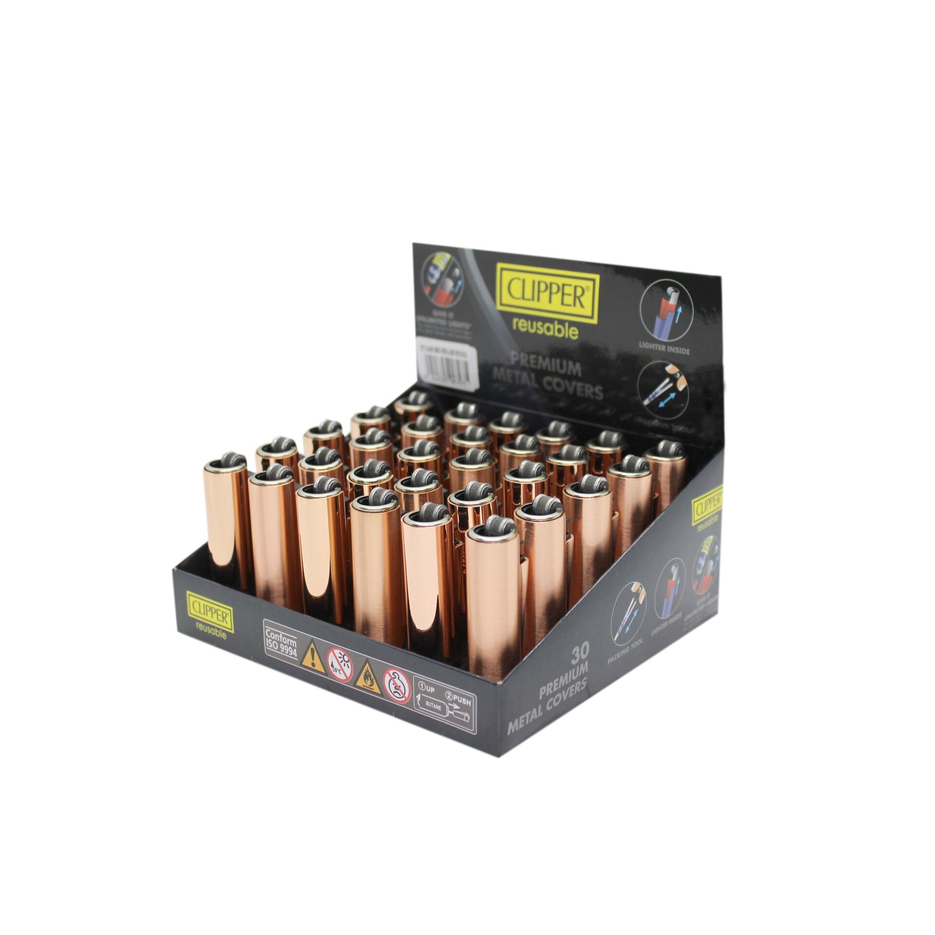 Clipper Metal Kılıf 30'lu Rose