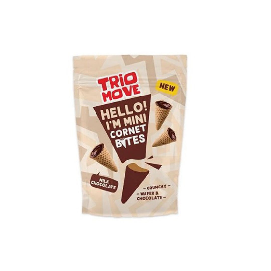Trio Move Mini Kornet - Sütlü Çikolatalı 55gr.*12li
